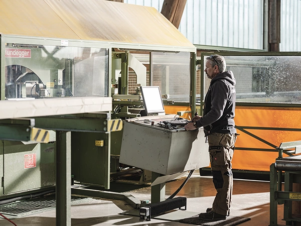 maschine bedienen